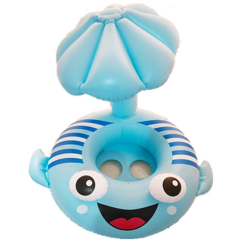 

Детское плавающее сиденье, мультяшный камбала, лягушка, надувные игрушки для воды из ПВХ, летние, для улицы, бассейн, ванна, солнцезащитный козырек, водные игрушки