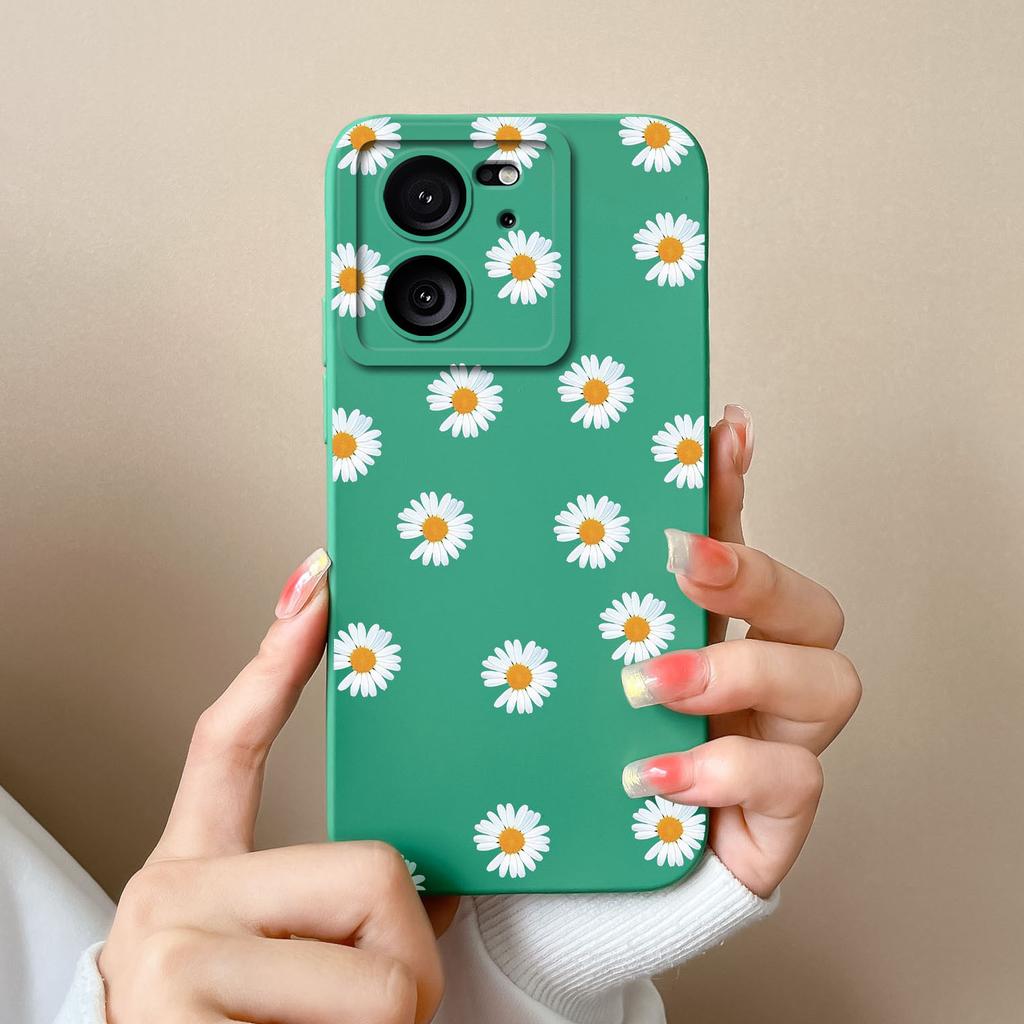 Case For Xiaomi 13T Pro Candy Painted Flowers Phone Cover For Xiaomi 13 T 13TPro Soft Liquid Silicone Shockproof Bumper Coque