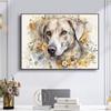 5d DIY Diamond Painting Cross Stitch Watercolor Flower Dog Diamond Embroidery Mosaic Full Round Drill Home Decor