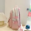 Fashion Schoolbag for Teenage Waterproof Nylon Girls Bagpack Cute Women Laptop Backpack Travel Bag Black Pink Bookbag