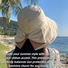 Bowknot Bucket Hats 360° Protection Sun Hat Fashion Sun Protective Hat  Outdoor Travel