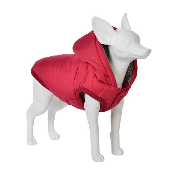 Hunder Termisk Hettegenser Fleeceforet Hundejakke med Hette Knappelukking Varm Valpe Vinterfrakk for Små Mellomstore Hunder