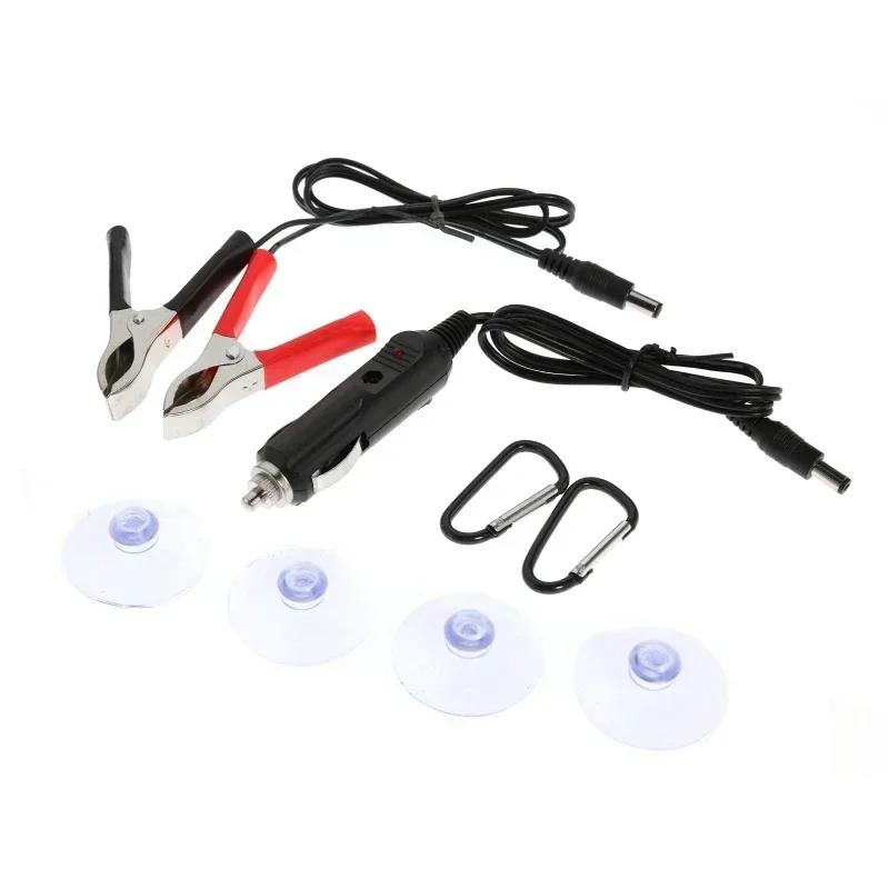 20W 18V Solarmodul 5V USB Zigarettenanzünder Krokodilklemme Ladegerät Platte Tragbar Outdoor Notstrom für Mobiltelefone Auto