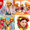 Whimsical Cotton Hamburger Headwear Themed Party Photo Props Costume Decors For Roleplay Event Family Bonding Activity
