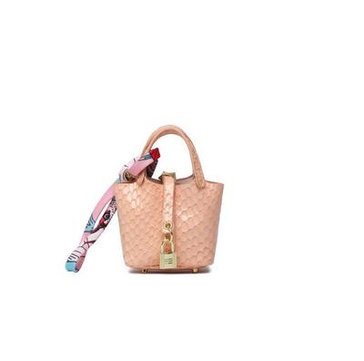 H Maison Panier de Légumes Petit Pendentif Sac à Clés de Voiture Pendentif de Voiture Motif Serpent Cuir Rare Mini Sac pour Écouteurs