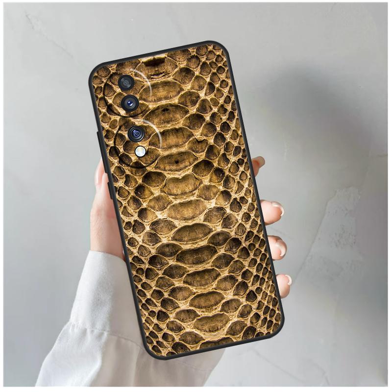 

Snake Skin For Honor Magic 8 7 6 5 Pro Case For Honor 400 200 Lite 90 70 50 X8c X8b X9a X9b X9c X9d Win Honor X8b