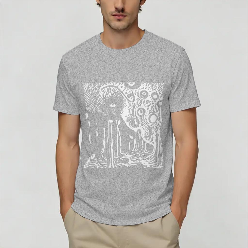 Vintage Mountains Madness Lovecraft TShirt Unisex Round Collar 100 Cotton T Shirts Short Sleeve Tees Birthday Gift Clothes