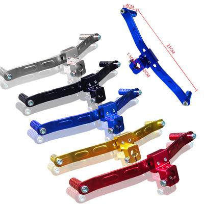 1pc Motorcycle Universal Double-headed Gear Shift Lever Aluminum Alloy Footrest Pedal Shifter For Motorbike Retrofit