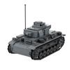 WW2 German Panzer III Ausf H Medium Tank Building Blocks Toy Set Wehrmacht Armored Vehicle Model Kit 453pcs
