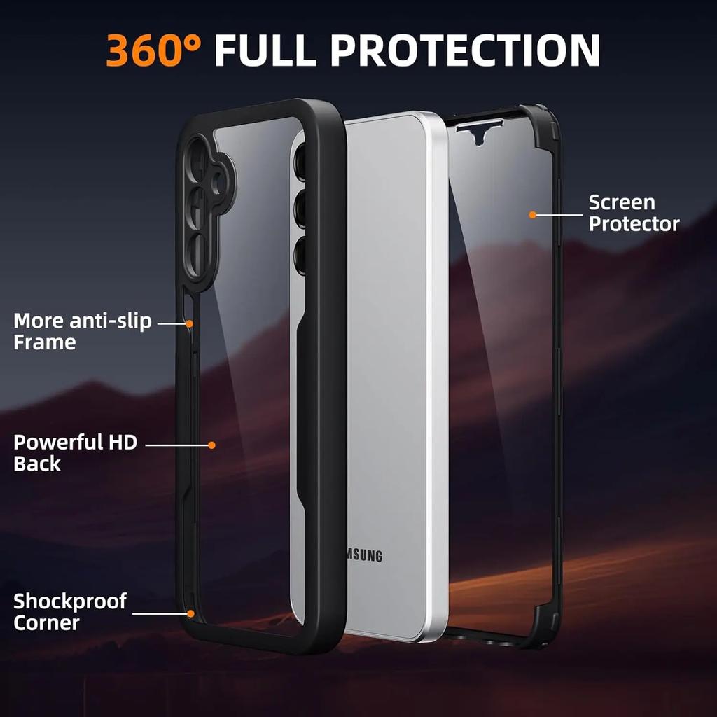 Full Body Protection Shockproof Case for Samsung Galaxy A56 A36 A26 A16 5G A55 A35 A25 A15 Protective Cover Fundas Coque Capa