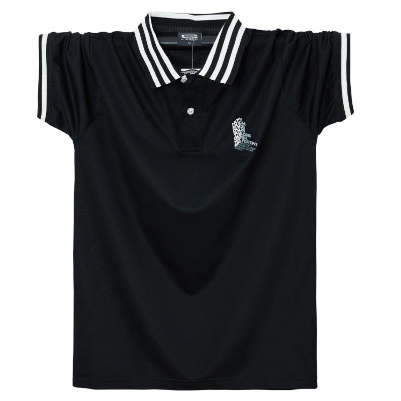 Business Men's Polo Shirt Fashion Loose Breathable Short Sleeve T-shirt