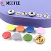 Meetee 100Sets 10-17mm Metal Button 14 Colors Press Studs for Leather Clothes Bags Decor Snap Fasteners Kit Sewing Accessories