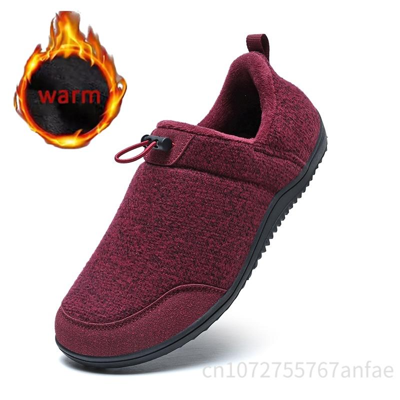 Couples Casual Cotton Shoes Comfortable Warm Cotton Shoes Non Slip Soft Sole Home Warm Cotton Slippers Indoor Outdoor Flats