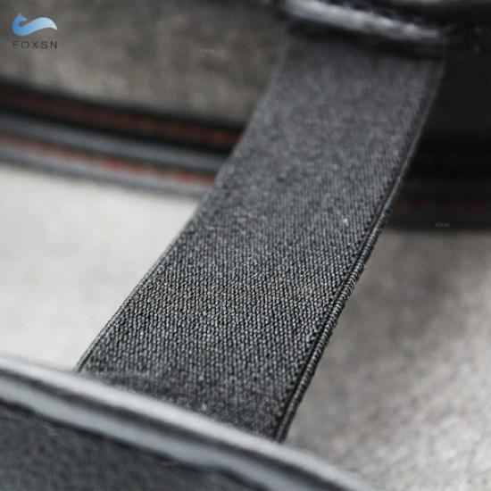 Black Leather+Red Line Center Console Armrest Cover  For Cadillac ATS 2013-