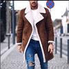Men's Wool Jacket Warm Winter Trench Long Outwear Button Smart Overcoat Coats 