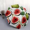 1pc Fig Pattern Automatic Folding Umbrella, 8-Rib Iron Frame, Casual Outdoor Accessory for Birthday Festival Gifts yy251128121