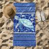 1pc Underwater Turtle Journey with Tropical Marine Life 2D Printed Microfiber Beach Towel, Quick Dry Super Absorbent. Great