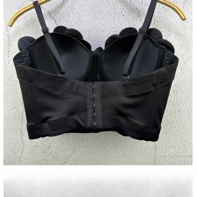 Unique Halter Top Outerwear Handcrafted Floral Pearl Embellished Halter Top for Women Dance Wrap Top Performance Attire Camis & Tank Tops