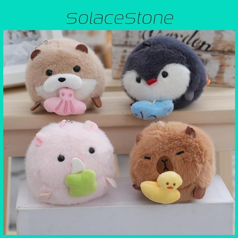 Delightful Penguin Plush Keychain Soft And Fluffy Doll Adorable Seasonal Accessory