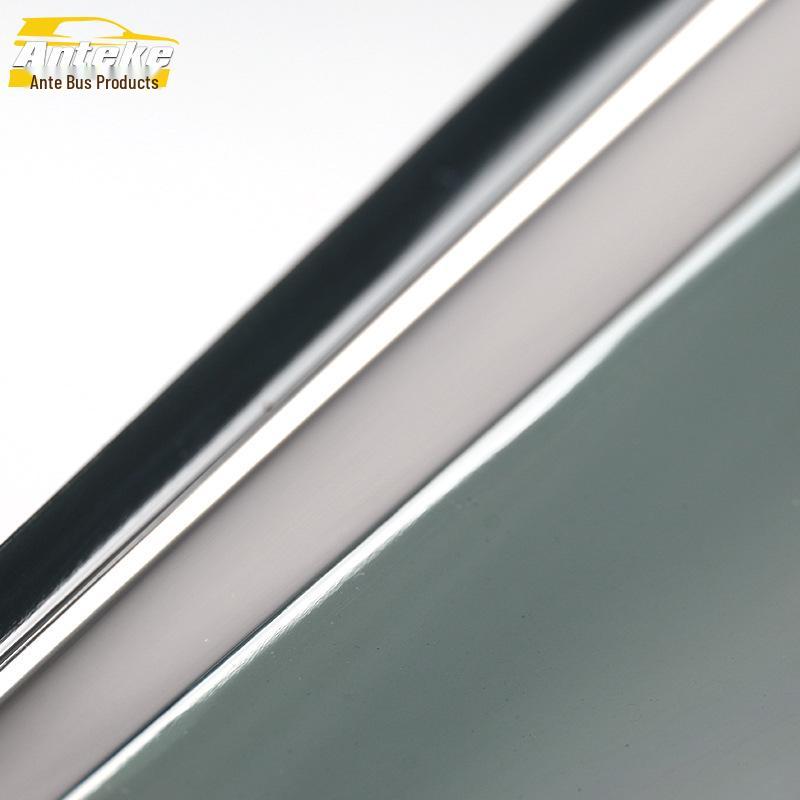 14 Vios FS Rain Guards: Stainless Steel Sun Visor Trim for Cars