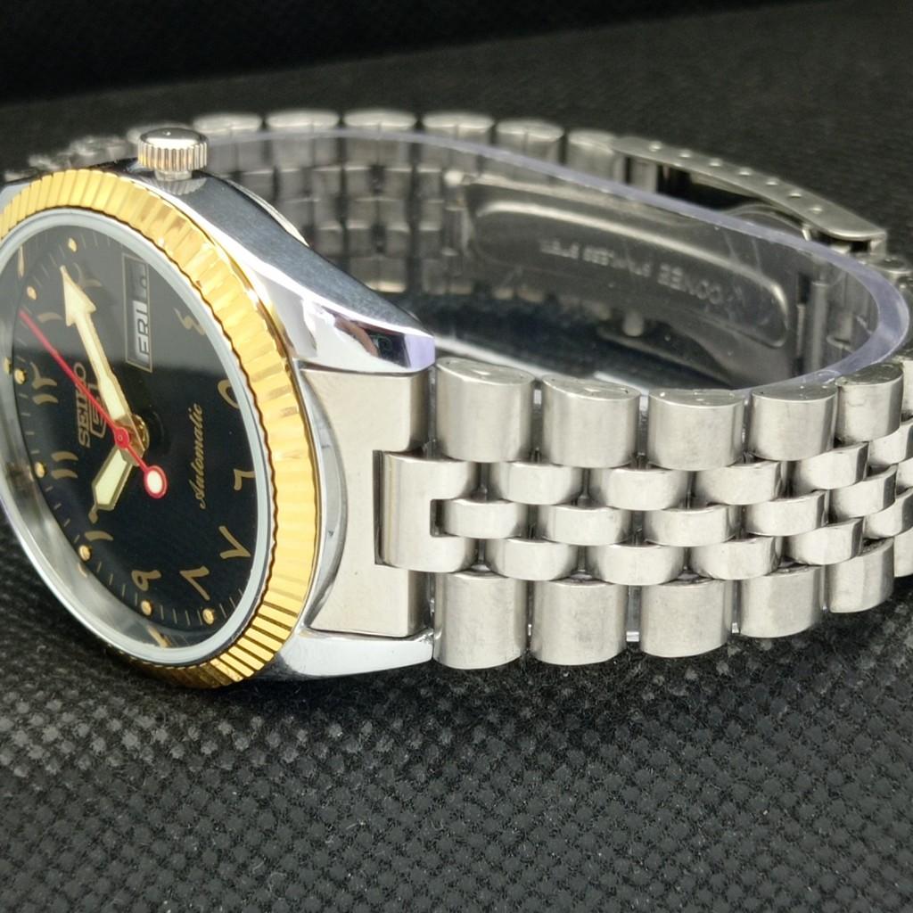 RENOVOVANÉ SEIKO 5 PRESIDENT AUTO PÁNSKÉ HODINKY JAPONSKÉ HODINKY TRANSPARENTNÍ ZADNÍ A305164-2