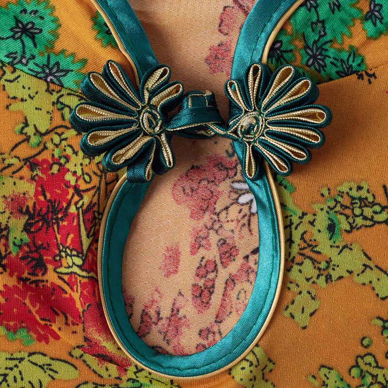 Pasite Elegant New Chinese Style Summer Qipao Dress