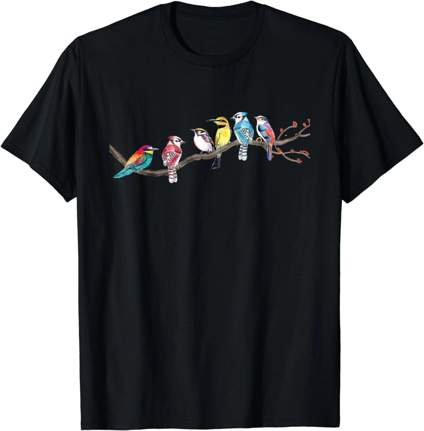 Birds On A Branch - Birding Bird Watching Bird Watcher Gift Unisex T-Shirt 4XL