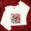 Flower Skulls Thermo Transfer Hiphop Parches Ropa Heat Press Appliqued T-Shirt Clothes Stickers Hoodies Diy Patch