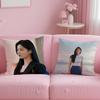 popular actress Kim You Jung Cushion Cover Soft  EasyWash Pillow Case  Versatile for Couch Bed Travel and Office
