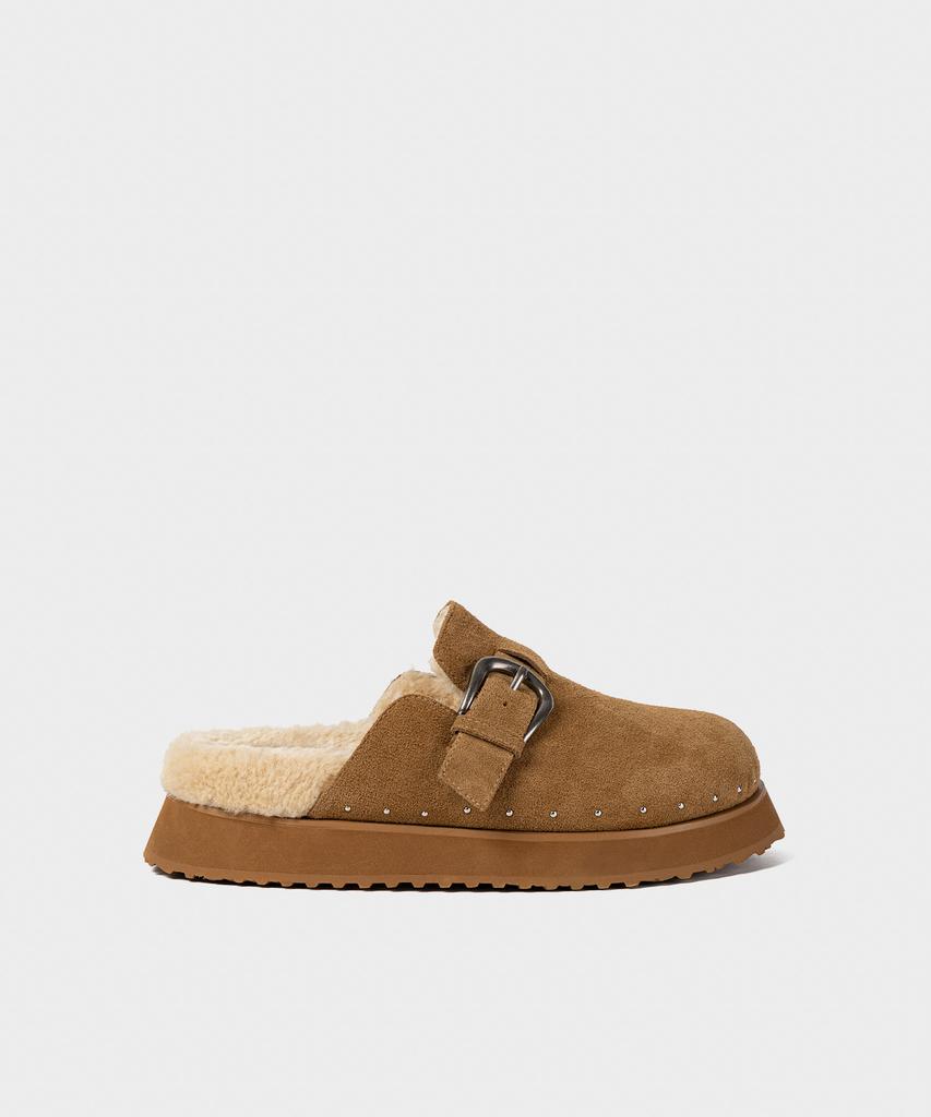 Khiho Buckrow Winter Slide Beige