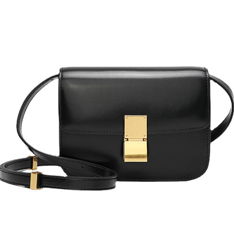 2025 Nová dámská PU kožená taška přes rameno Malá čtvercová krabička Crossbody Tofu peněženka Minimalistická luxusní taška pro ženy