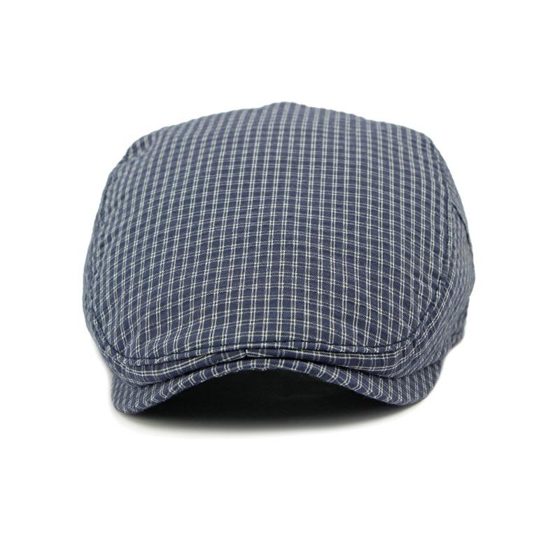 Beret Men's British Retro Forward Cap Plaid Paintsman's Cap