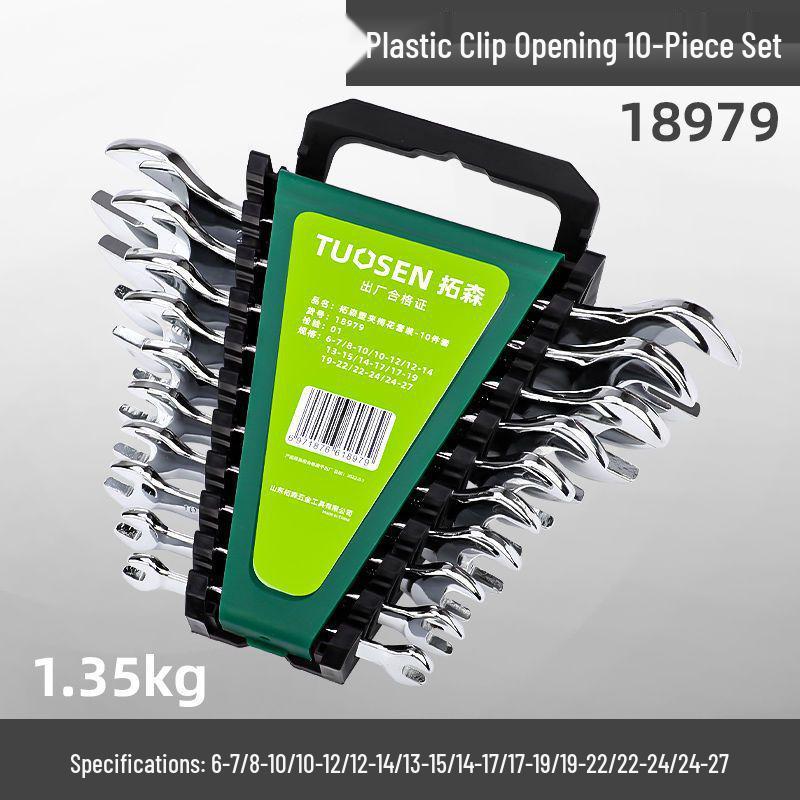 Set chei combinate cu capăt deschis și capăt inelar cu cap dublu - Set scule de reparații cu finisaj oglindă