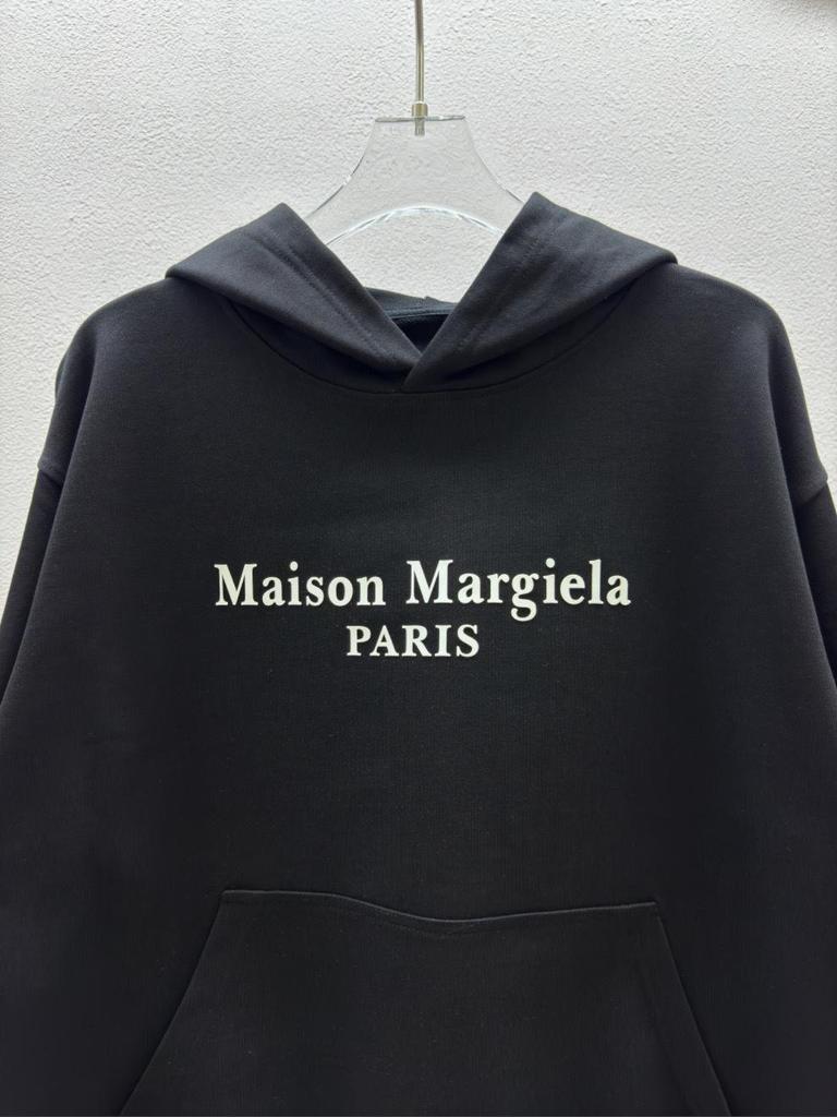 Autumn/Winter Cotton Terry Casual Hooded Sweatshirt - MM6 Minimalist Hoodie