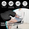 Memory Foam Seat Chair Cushion, Comfortable Auto Cushions for Long Periods of Sitting, Pregnancy Car Seat Cushion for Back, Coccyx & Sacrum Pain