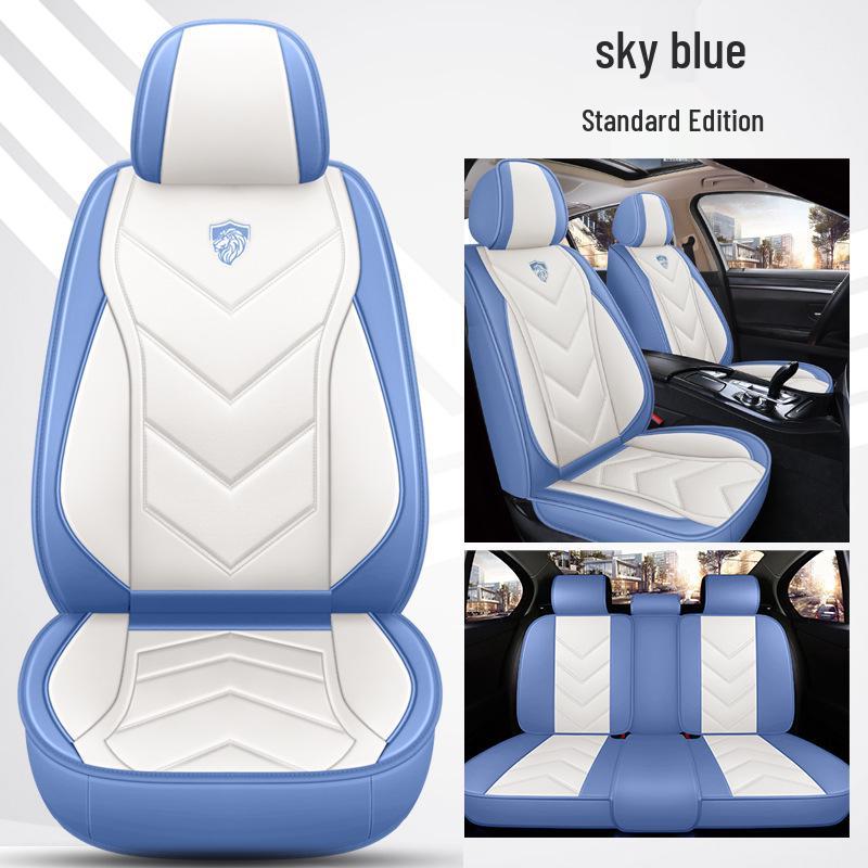 Napa Leather Full Coverage Front Car Seat Covers - All-Season and Universal Fit