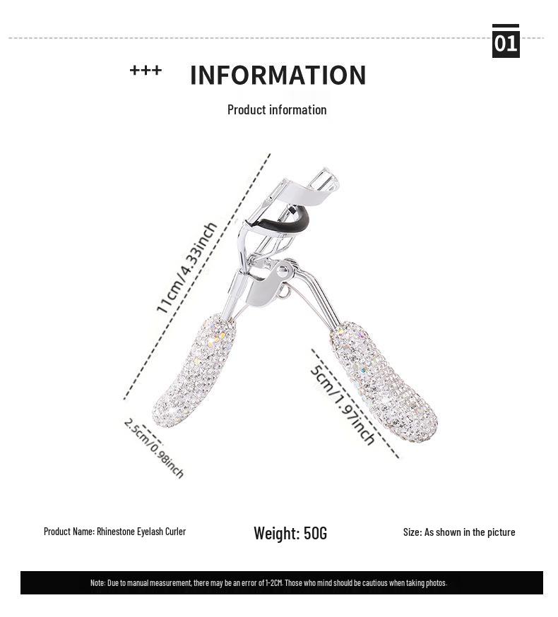 Strass Weitwinkel Wimpernzange - Tragbares Schönheitswerkzeug