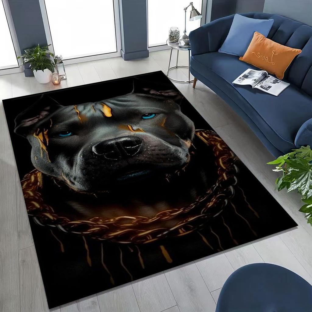 New French Bulldogs Pit Bull Dogs Rug for Bedroom Living Room Sofa Home Doormat Decor, Large Kids Play Non-slip Floor Mat