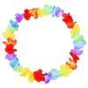 10pcs Hawaii Christmas Wreath Door Decoration Hawaiian Party Artificial Flower Garland Necklace Luau Torpil