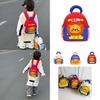 Adorable Toddler Backpack For Boys And Girls Kindergarten Use Nylon Fabric Red Beige Blue