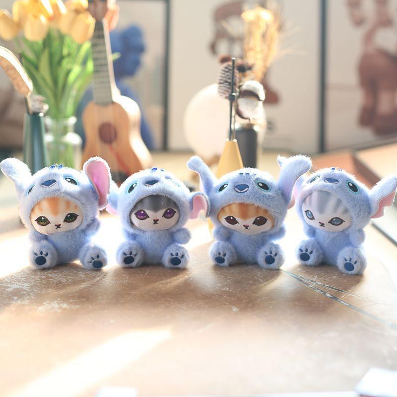 Lilo Stitch Plush Animal Keychain With Short Velvet Fabric Travel Doll Daily