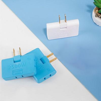Rotatable US Ac Wall Charger Power Socket Converter 1 To 3 Way 180 Degree Extension Wall Plug Multi Slim Outlet Adapter Light