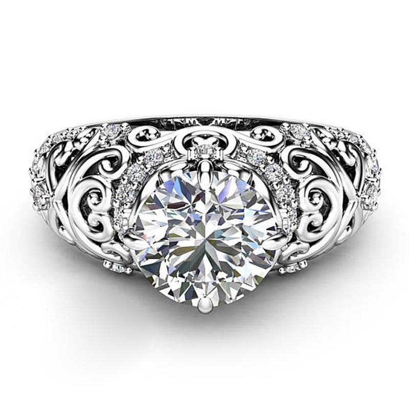 Mărfuri mici, Inele de damă cu flori de zirconiu, Bijuterii de modă, Bijuterii.