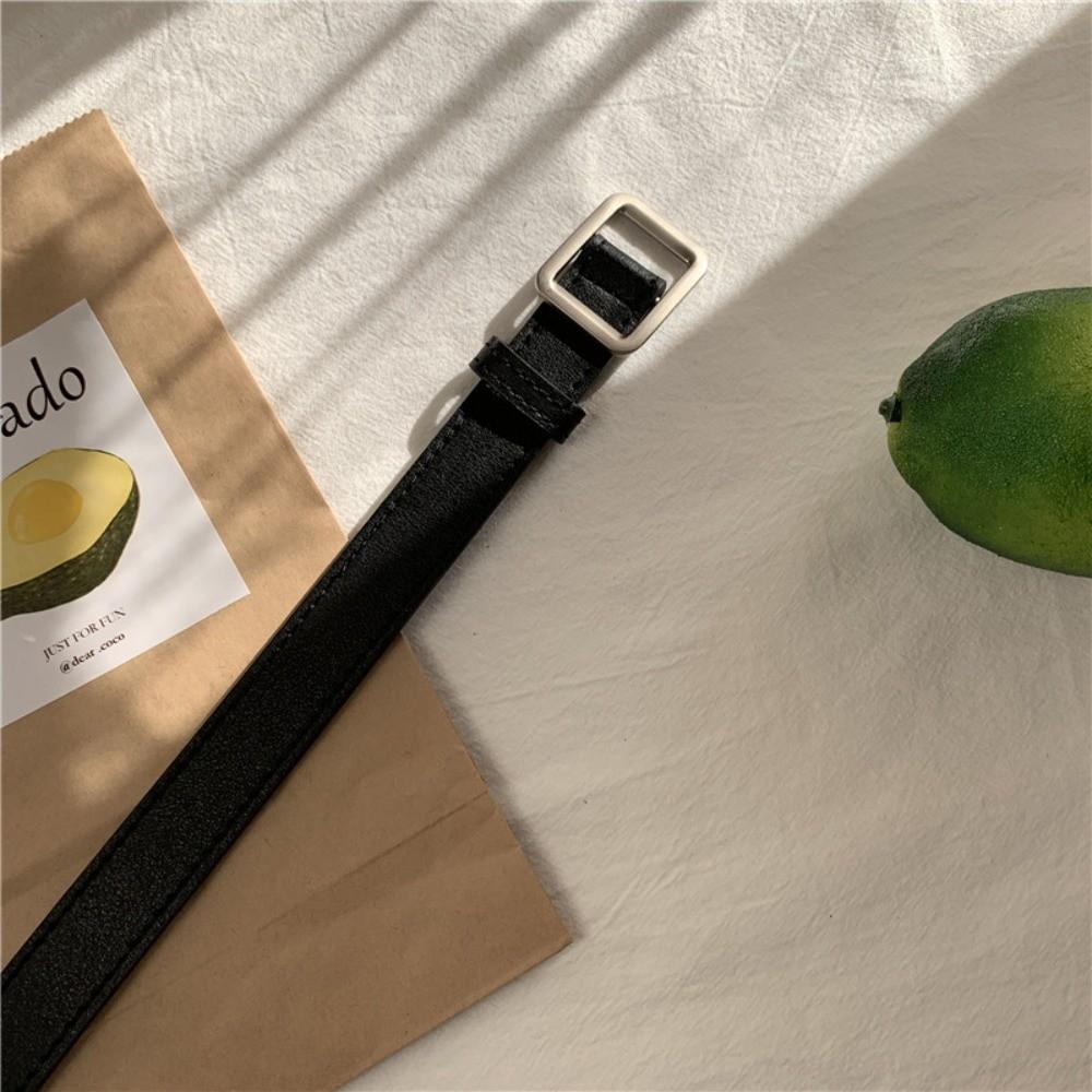 

Luxury Design Leather Belt Casual Waist Strap Fashion Trouser Jeans Belts For Women Men чорний