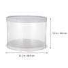 Plastic Transparent Cake Box Round Cake Packaging Boxes Organizer for Home Dessert Shop (White Sing