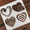 Herz DIY Schichtschablone für Scrapbooking Stempeln Album Prägen Papier Karte