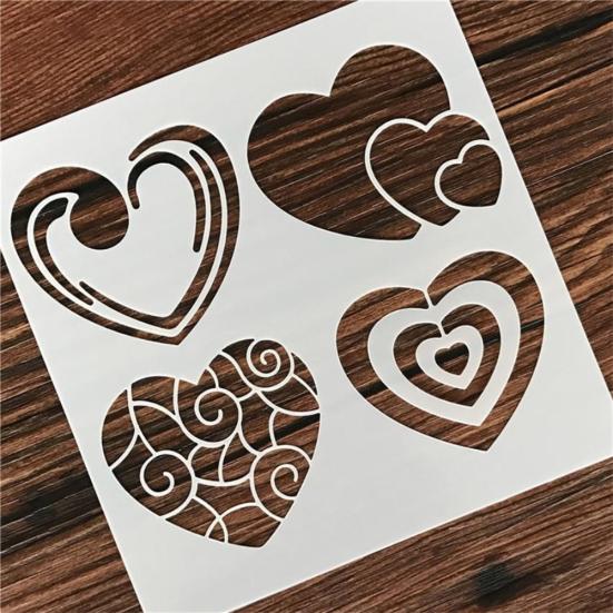 Herz DIY Schichtschablone für Scrapbooking Stempeln Album Prägen Papier Karte