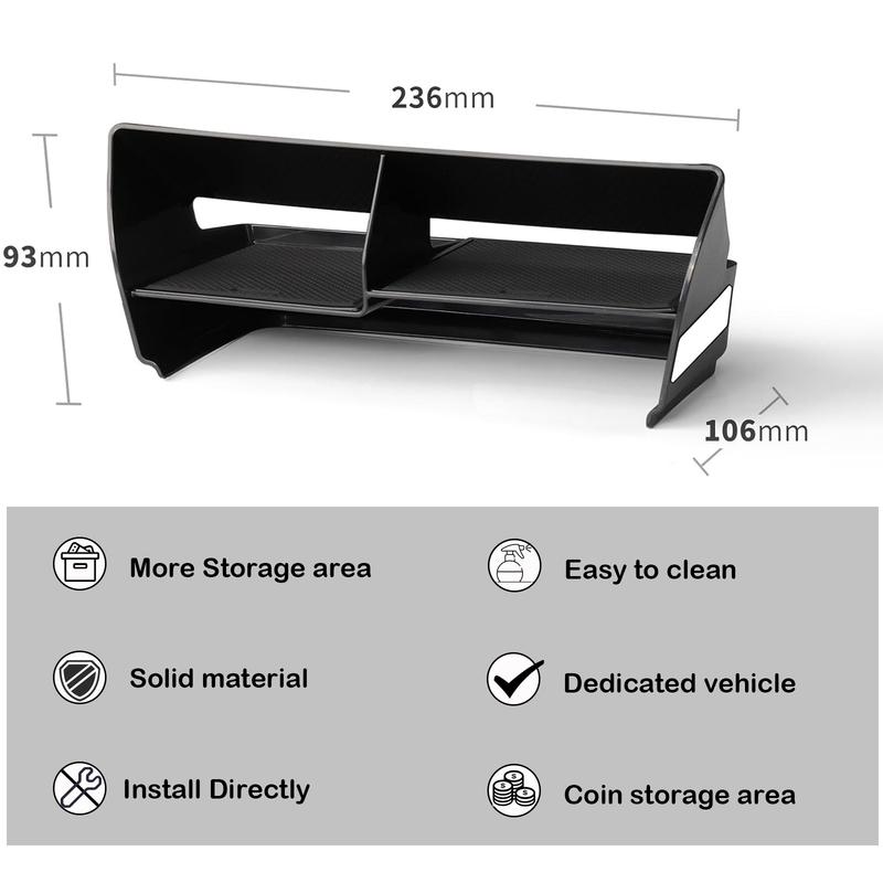 Compatible with 2025 Toyota Camry (XSE/XLE/SE/LE) Center Console Organizer Tray Armrest Box Storage Secondary Car Accessories