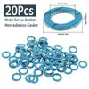 12-40pcs Drain Screw Gasket Non-asbestos Marine Lower Unit Drain Plug Seal Drain Screw Washer for Mercury 12-19183-3 12-19183Q02