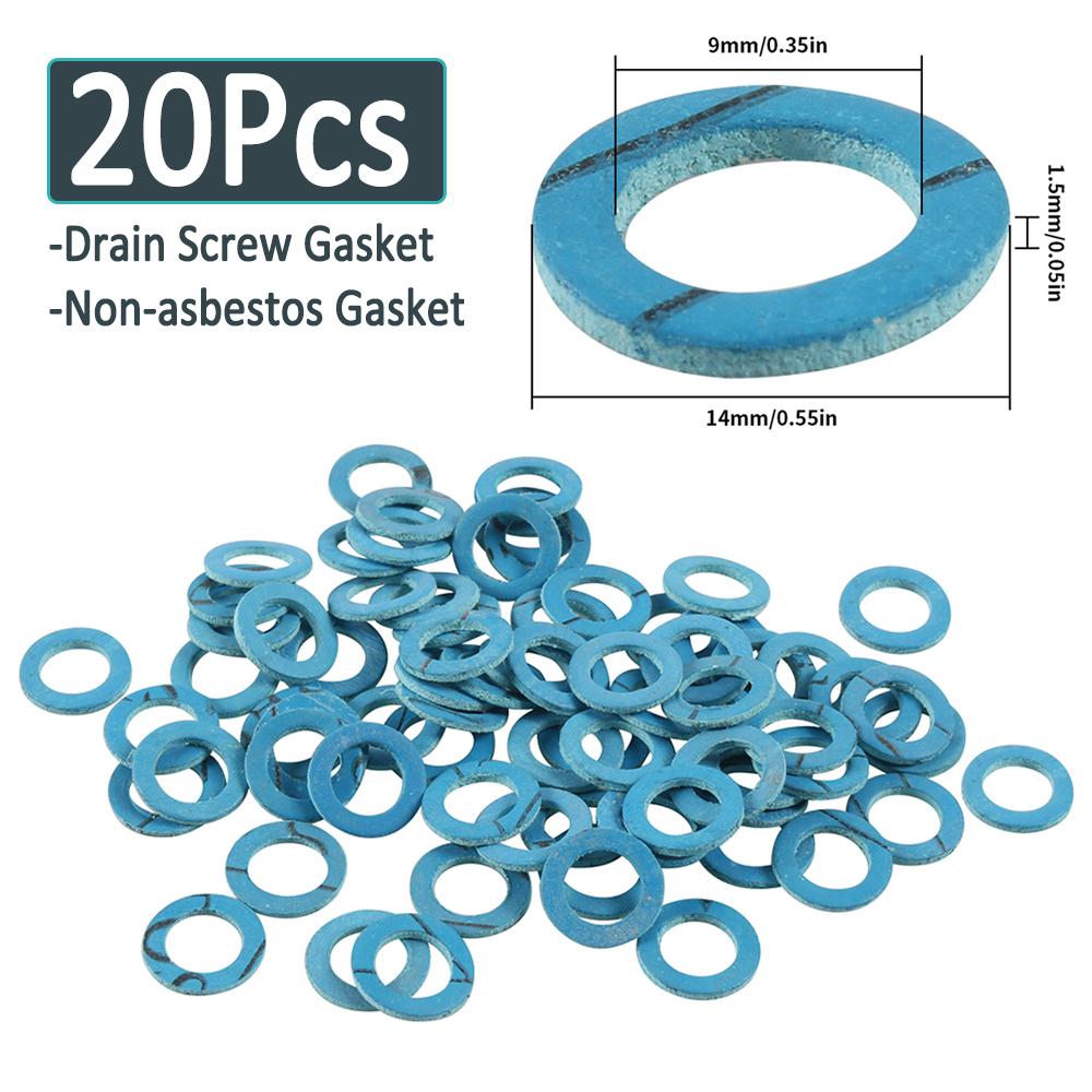

12-40 шт. прокладка сливного винта без асбеста для морского нижнего блока сливная пробка уплотнитель сливной винт шайба для Mercury 12-19183-3 12-19183Q02